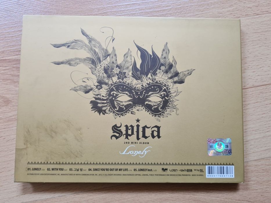 SPICA 2nd mini album Lonely KPOP z autografami
