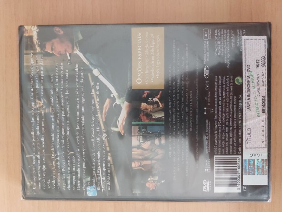 DVD Novo e Selado - Janela Indiscreta 1998