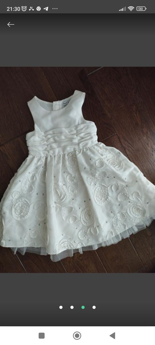Нарядне,біле плаття smart&pretty 92-98см