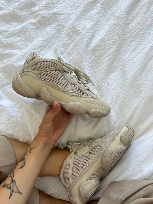 Кросівки жіночі чоловічі Adidas Yeezy 500 Beige 36-45