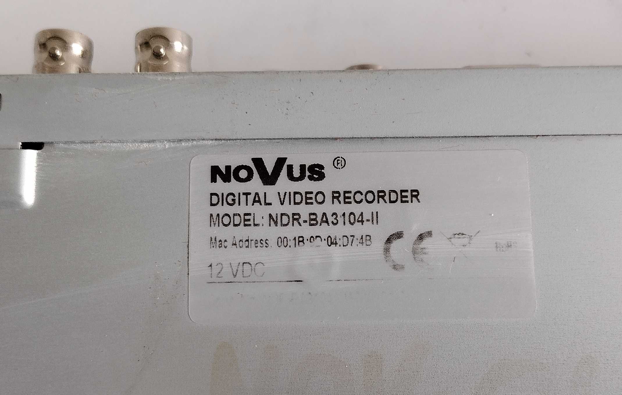 Rejestrator Novus NDR-BA3104-II +  4 kamery + zasilacz