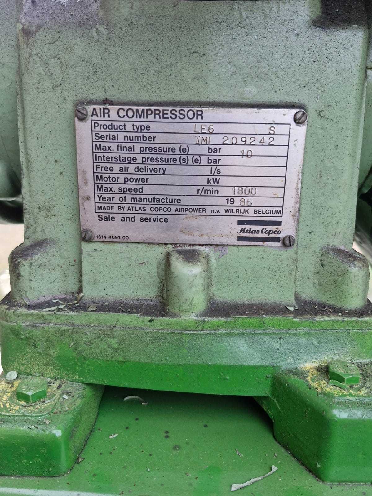 Kompresor Sprężarka Atlas Copco LE6 150l