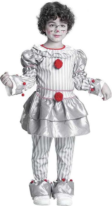 Kostium na Halloween Złowrogi błazen klaun roz. 116 cm Q130