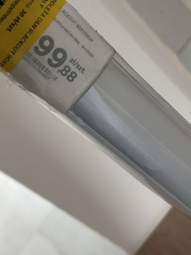 Biala roleta dzien i noc 90x150
