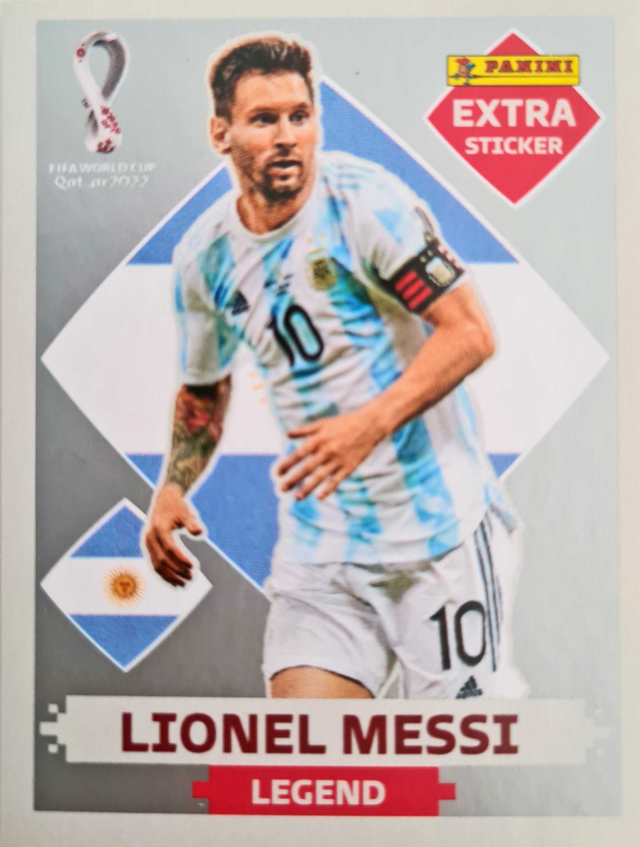 Cromo Legend Qatar _ Lionel Messi ( Prata )