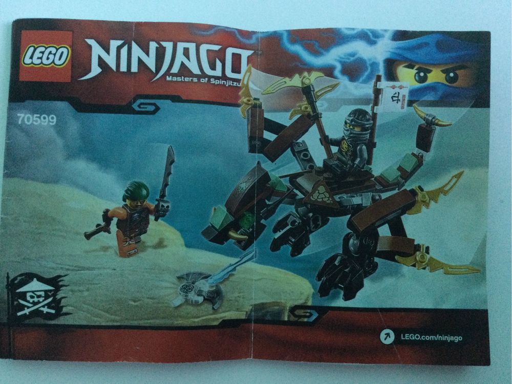 Lego Ninjago 70599 SMOK COLE’a 2 figurki broń