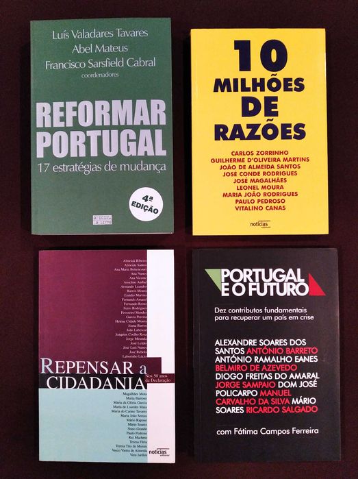 Livros sobre Portugal - Política e Cidadania (novos / nunca lidos)
