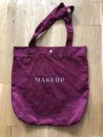 Мяка тканинна сумка шопер Make up екосумка жіноча