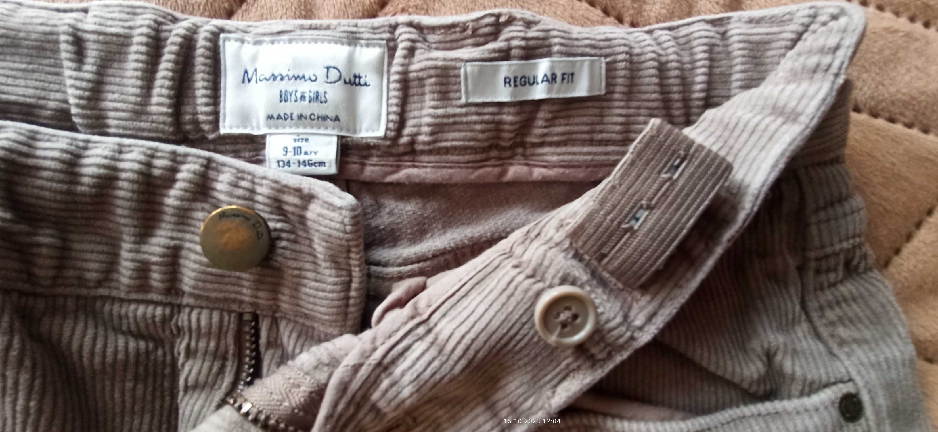Spodnie sztruksowe Massimo Dutti R. 134-146 cm
