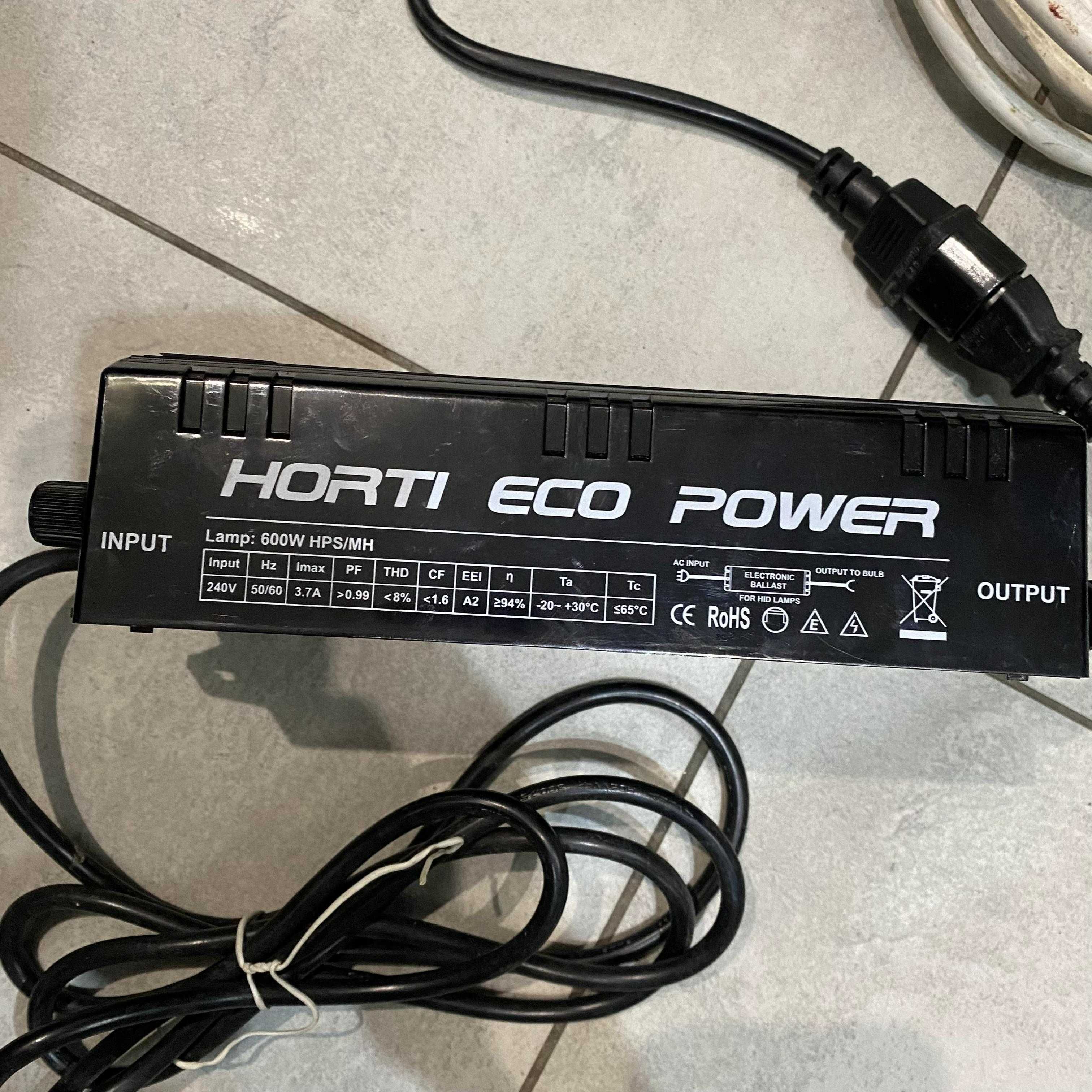 Zestaw Lampa do uprawy roślin 600w + Zasilacz Horti Eco Power