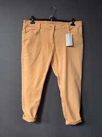 Spodnie jeansowe slim stretch na wiosne bawełna i lyocell, 46 18 XXXL