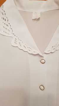 Damska letnia biała bluzka, rozmiar 20, 52, 5XL