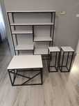 Komplet mebli metalowych, loft, industrialne. Eleganckie. Transport.