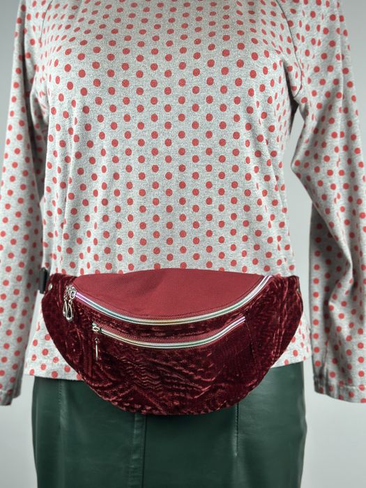 Nerka, saszetka handmade bordo