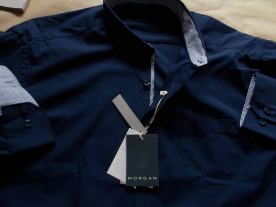 -2XL- MORGAN Premium, Nowa Koszula Męska 2XL /44 cm/ Szwajcaria