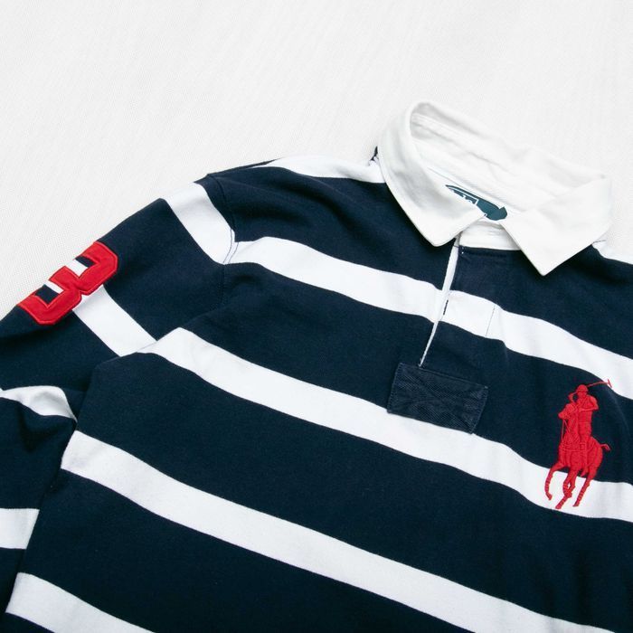 Ralph Lauren longsleeve polo w paski XL rugby chief keef style