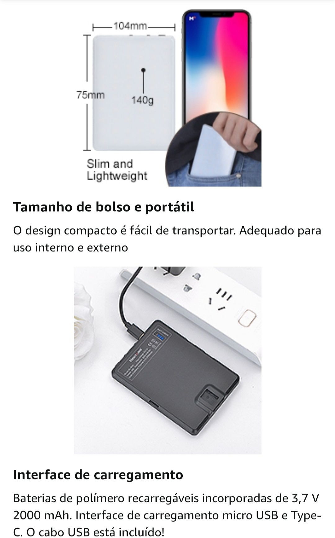 Luz de vídeo Newmowa 60 LED