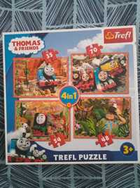 Puzzle Trefl lokomotywa Tomek 4w1