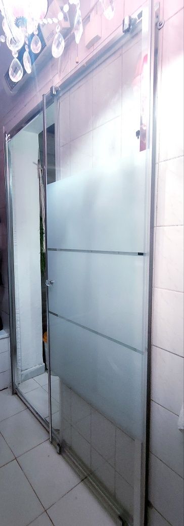 Porta de cabine duche de correr em vidro