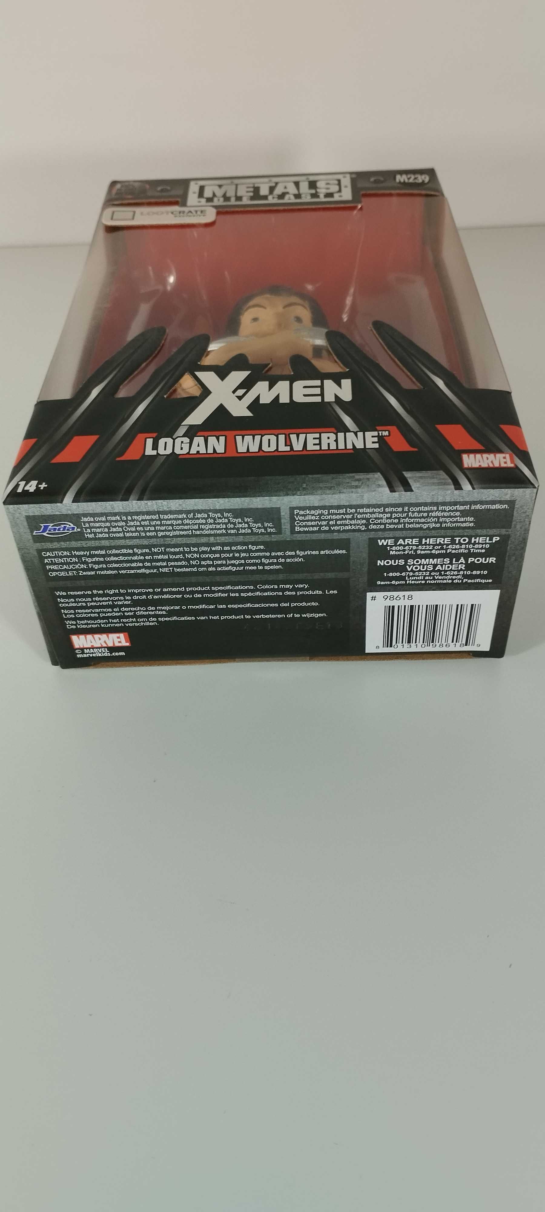 Figura X-Men Logan Wolverine Metals Die Cast