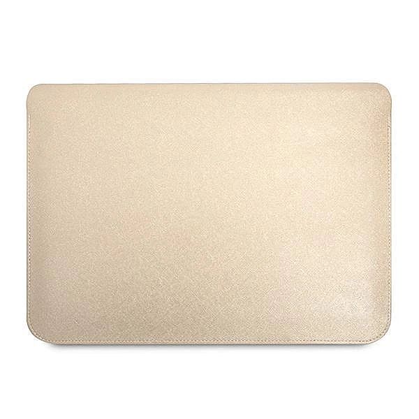 Pokrowiec Guess Saffiano Triangle Logo na laptopa 16'' - beżowy