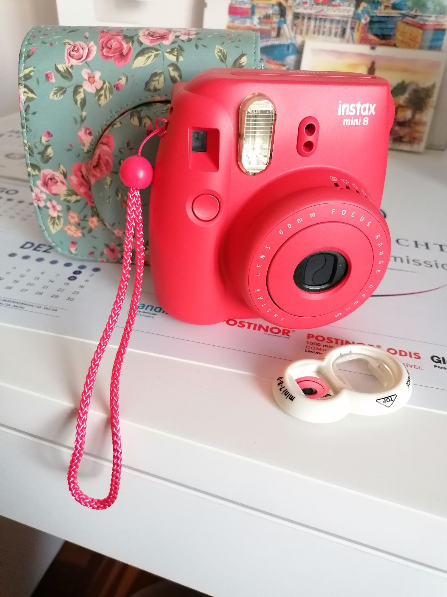 Máquina Fotografia Instantânea  com bolsa