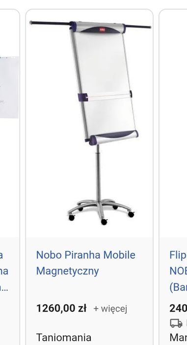 Tablica suchoscieralna Nobo Piranha , flipchart