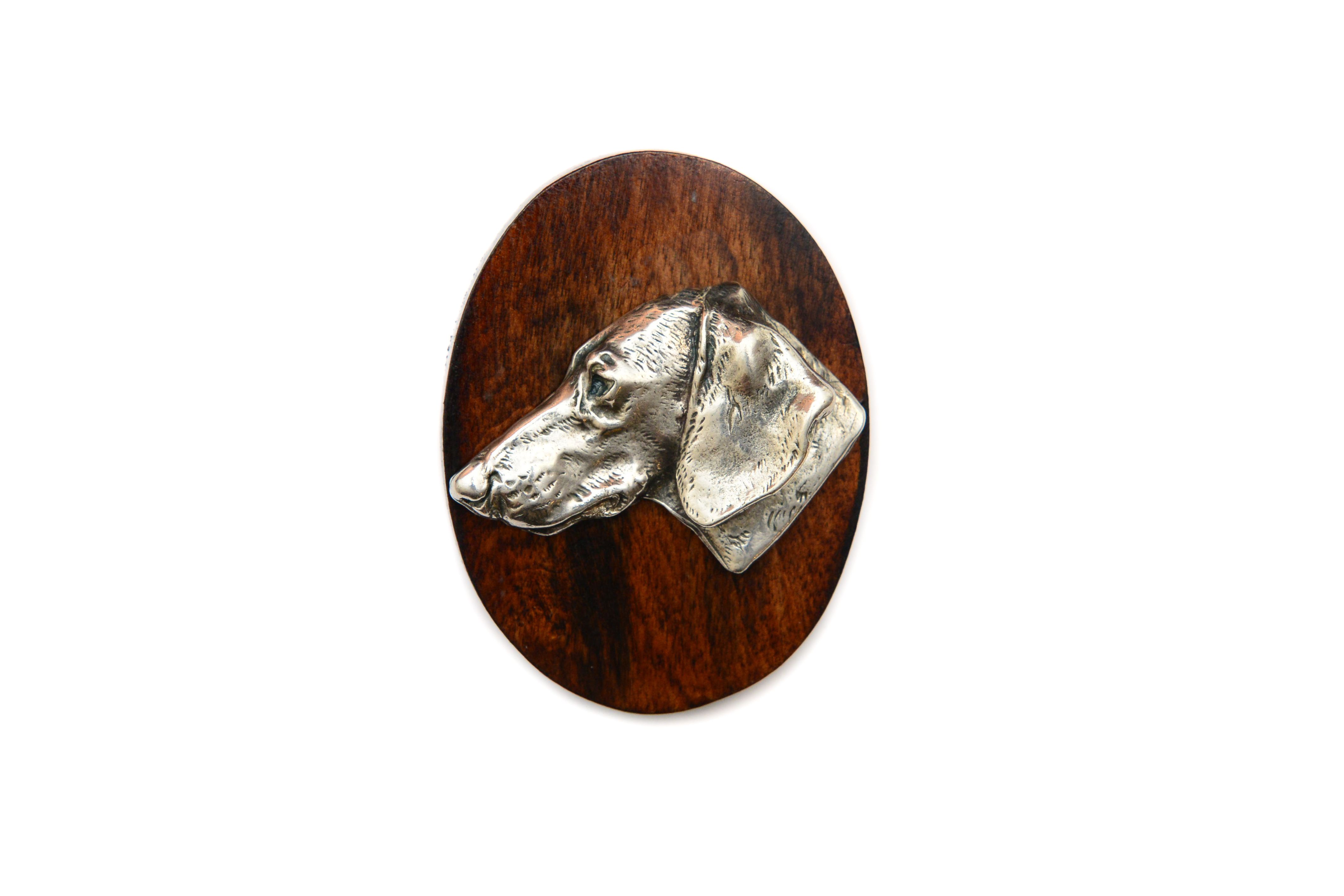 Jamnik szorstkowłosy I broszka clipring drewniany Art-Dog