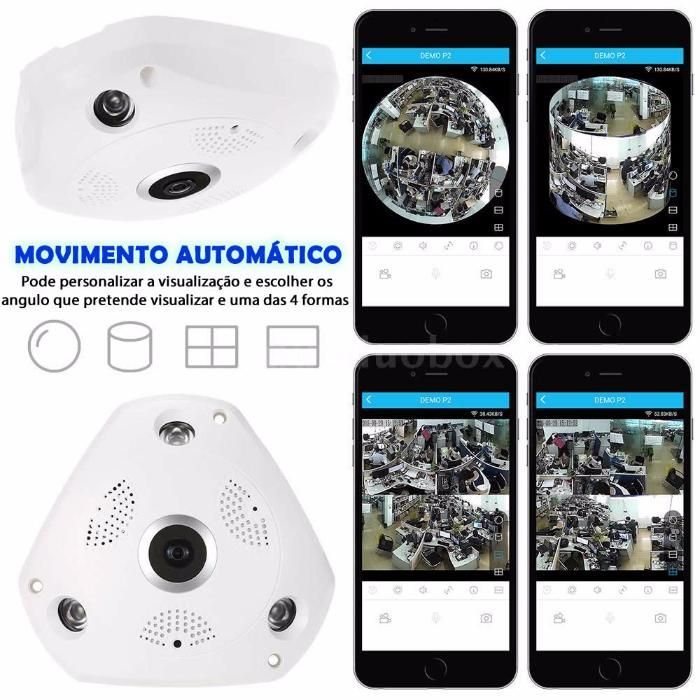 camera ip panoramica 360 android iphone ios camara internet wireless
