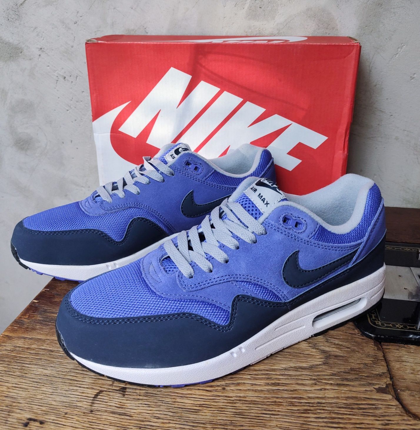 NIKE AIR MAX 1 - buty męskie (44 / 28cm) fioletowe / nowe Warszawa / 2
