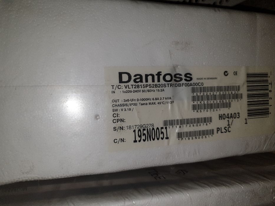Falownik Danfoss VLT2815 oraz VLT 2805 - fabrycznie NOWE