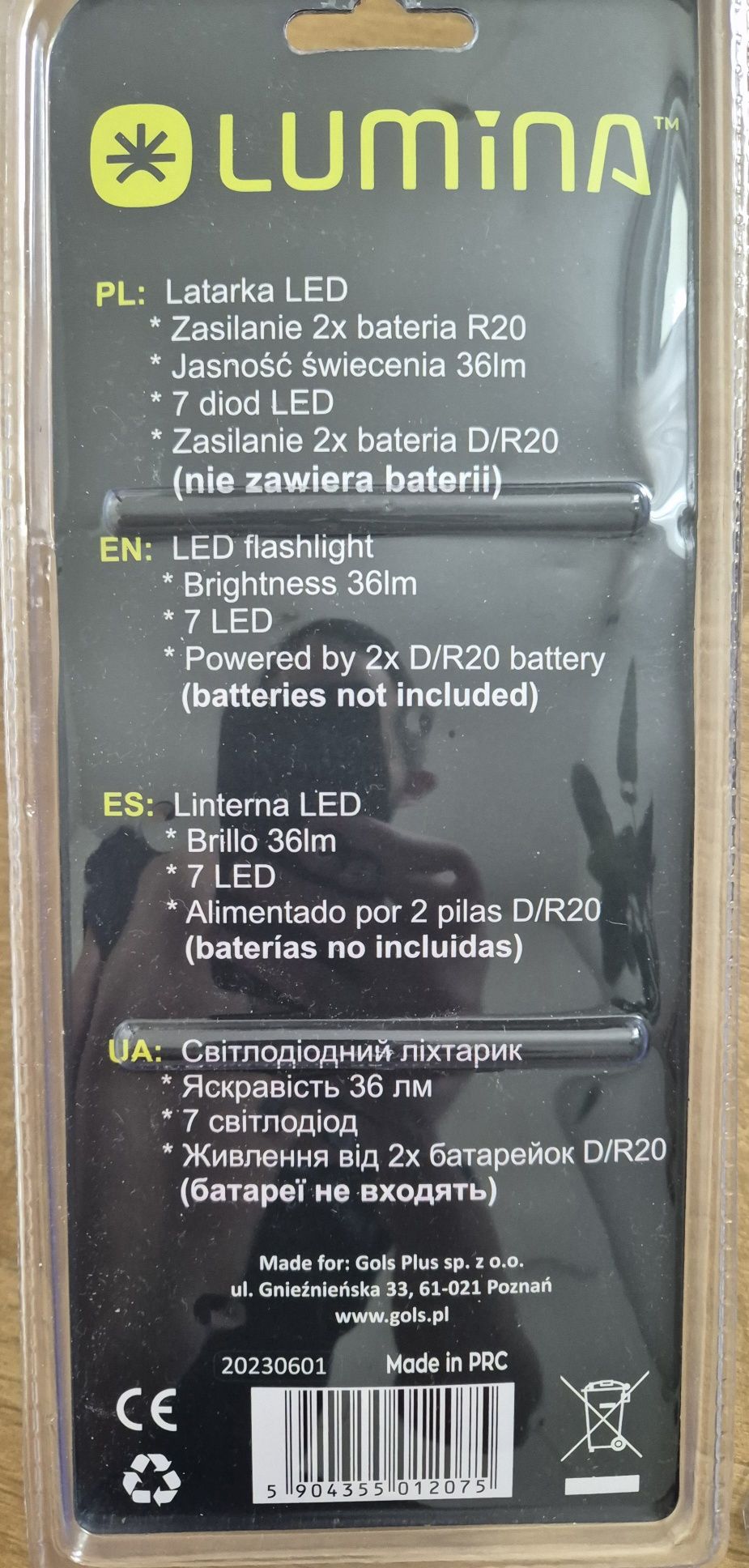 5x Latarki LED komplet 5szt.