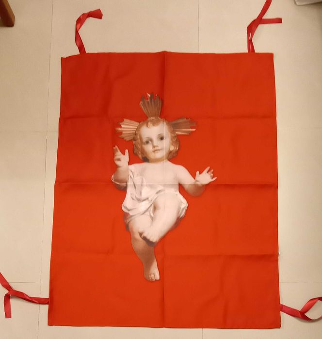 Estandarte Menino Jesus, para varandas/janelas