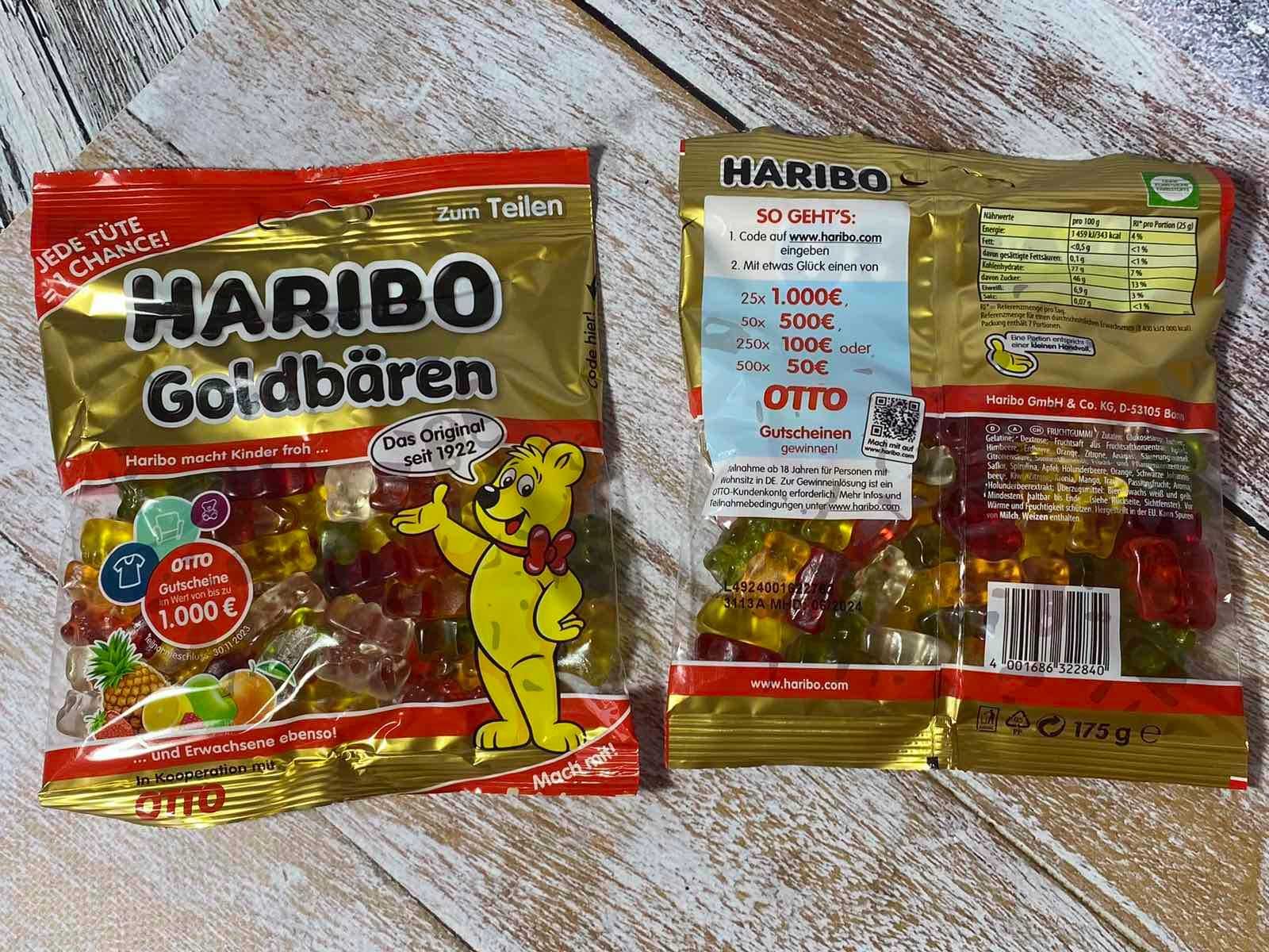 Фруктові желейки Haribo в асортименті 
Вага 160-175 грам