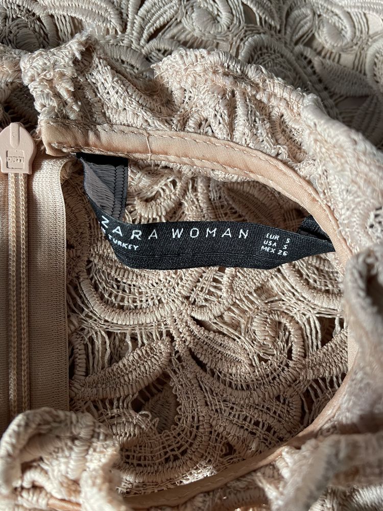Zara - elegancka sukienka bankietowa, r. S