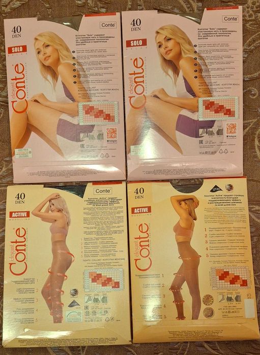 Колготки / чулки Conte 40 Den / майка Conte