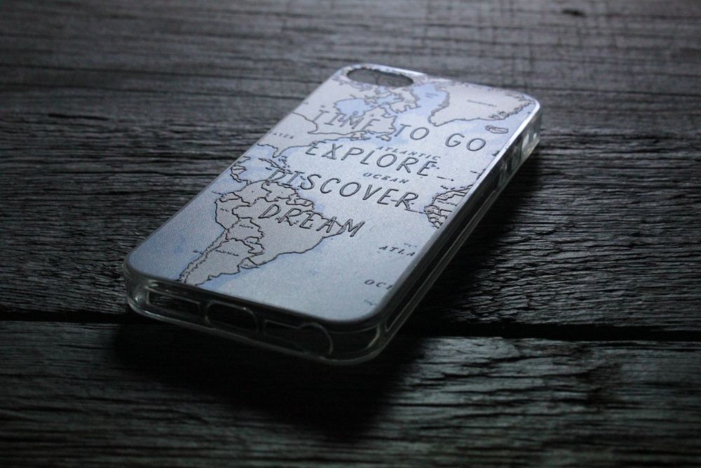 Чехол / Накладка для IPhone 5/5S «Time To Go Explore Discover Dream»