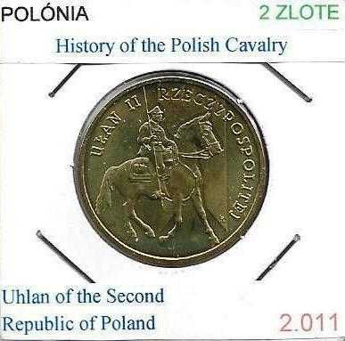 Moedas - - - Polónia - - - "História da Cavalaria Polaca"