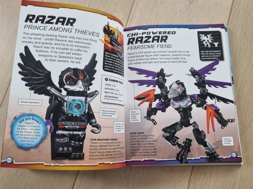 Lego Chima.  Encyklopedia postaci wersja angielska.