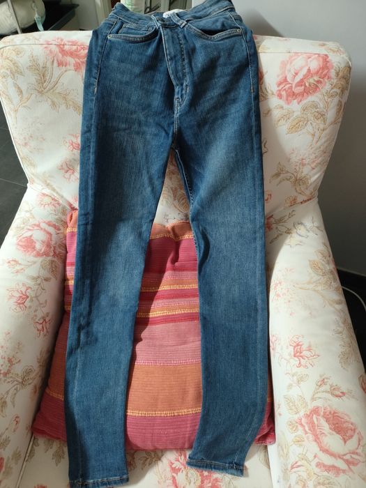 Calças ganga zara 34