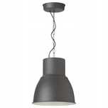 IKEA Hektar Lampa Wiszaca ciemna szara 47 cm
