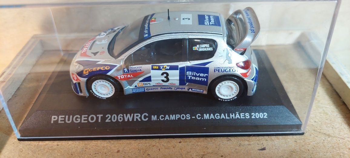 Peugeot 206 WRC "M. Campos - C. Magalhães" 2002 Rally de Portugal 1/43