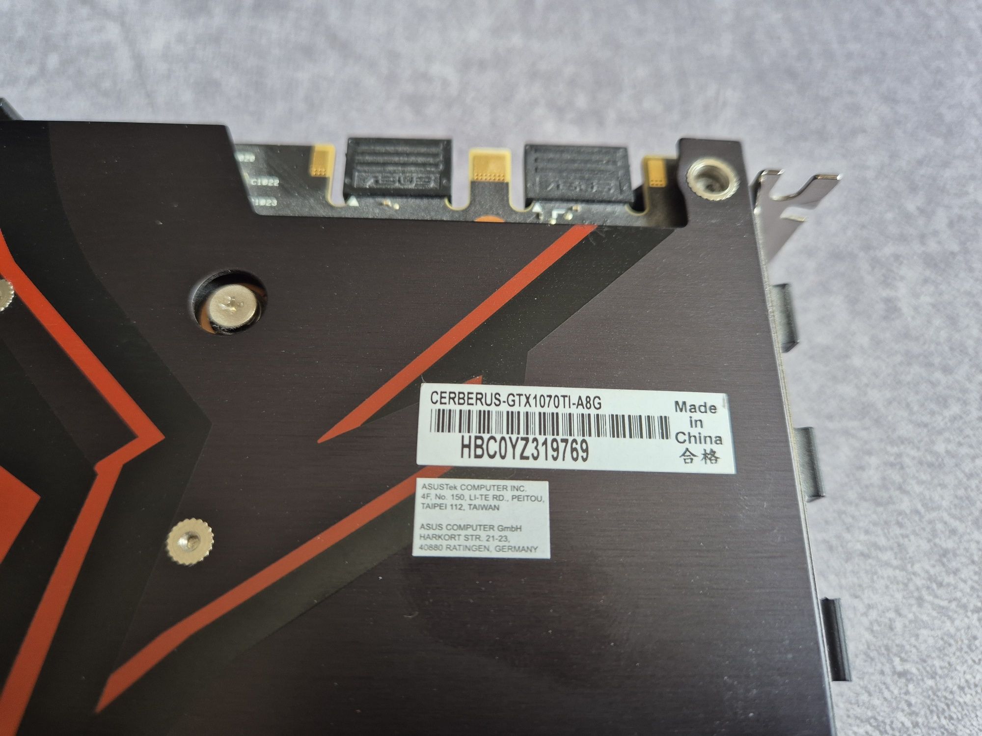 Karta graficzna ASUS Cerberus GTX 1070 Ti 8GB