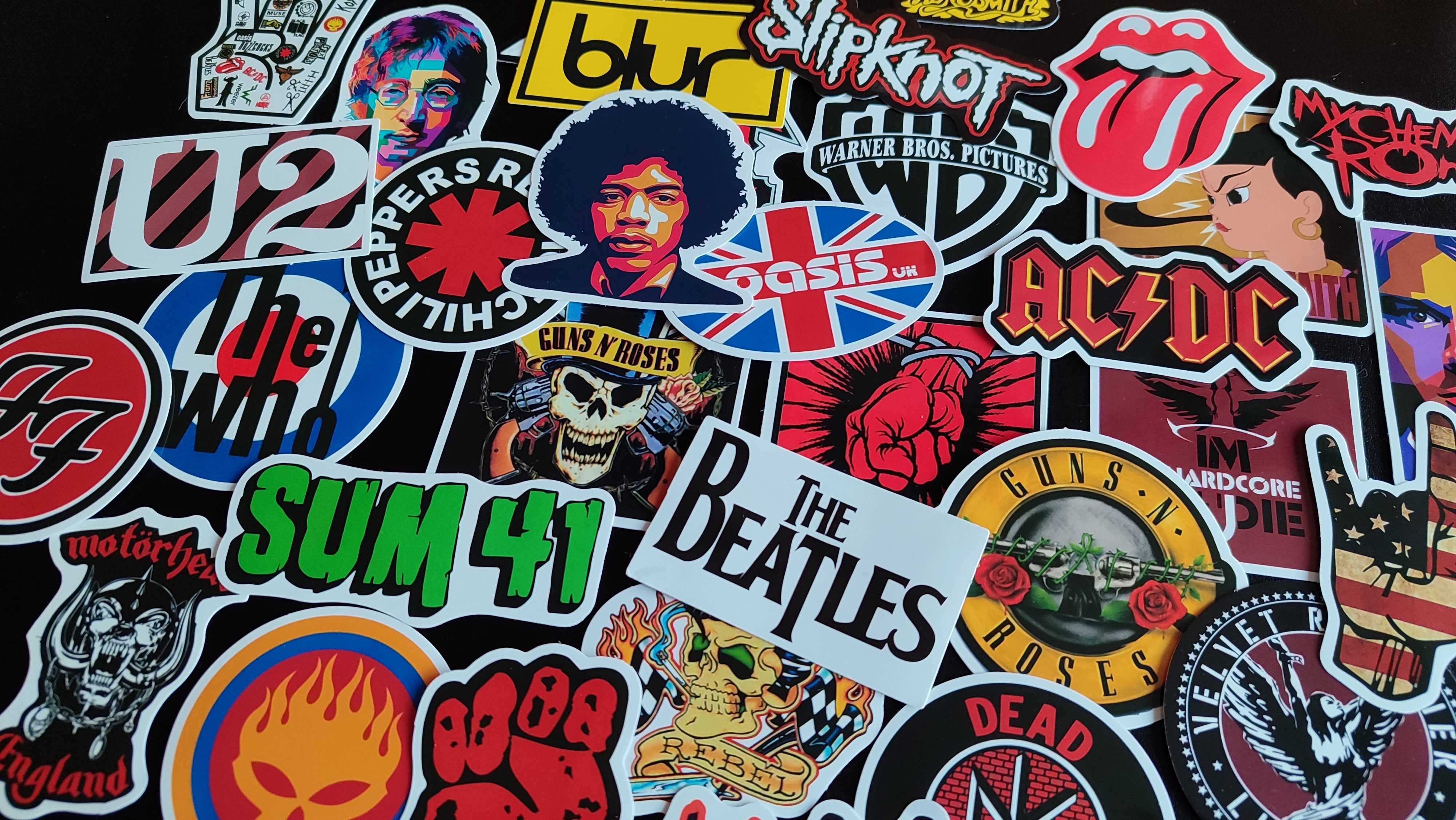 Rock 'n' Roll: autocolantes, stickers, adesivos
