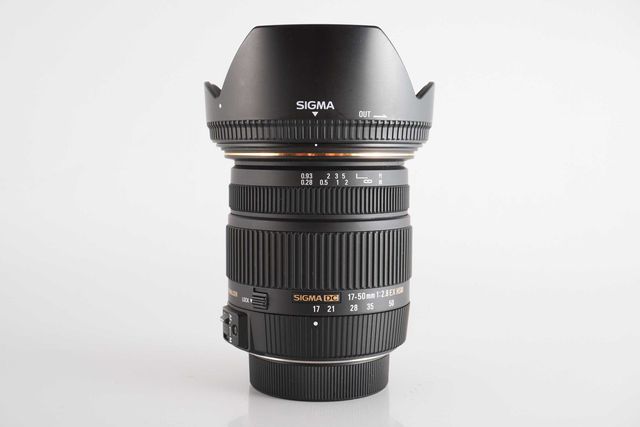 Obiektyw Sigma 17-50 f/2.8 EX DC HSM OS, Nikon, ostry + filtr UV