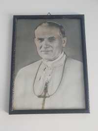 Obraz święty z lat 80-tych Papieża Jana Pawła II