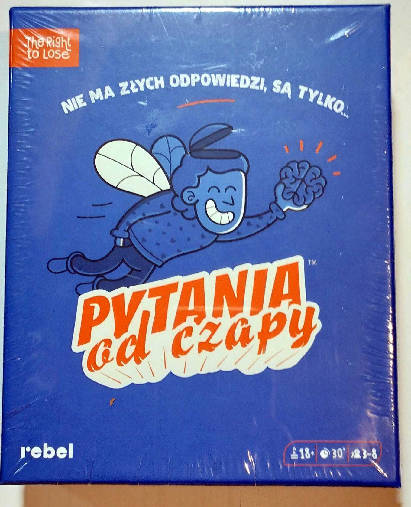 Pytania od czapy. The Right to Lose. Rebel. Gra karciana towarzyska.