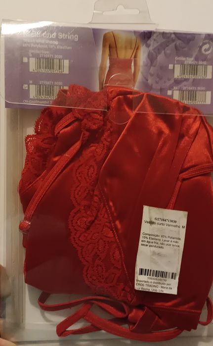 Camisa de Noite. Vermelha. Tam. M. Nova.