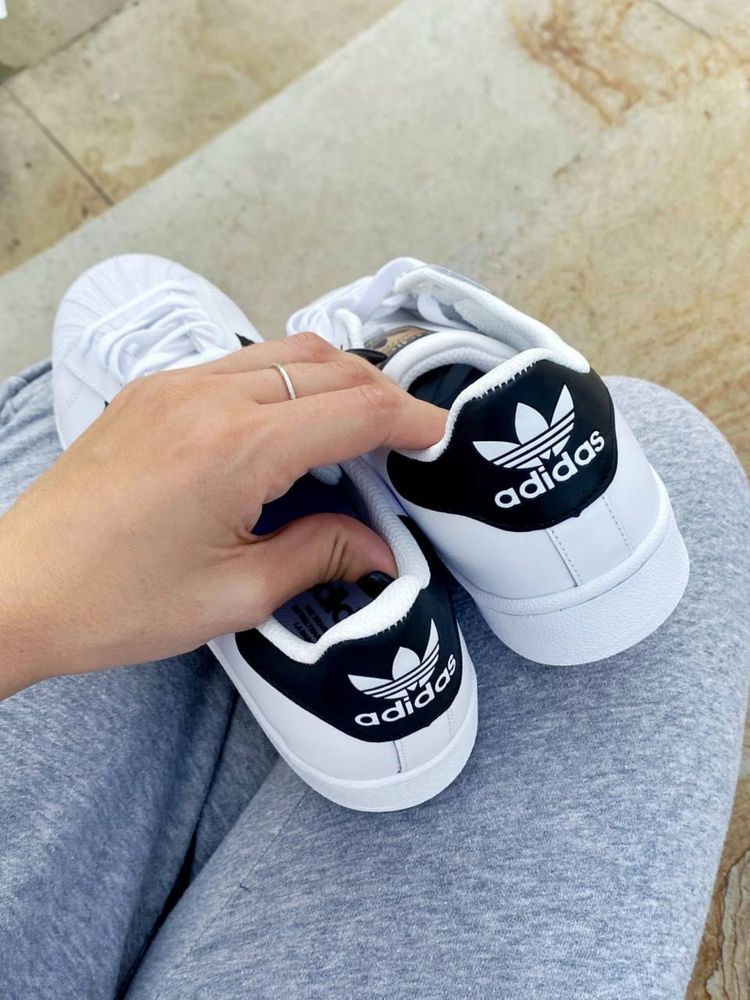 Кросівки Adidas Superstar Black/White | адідас суперстар