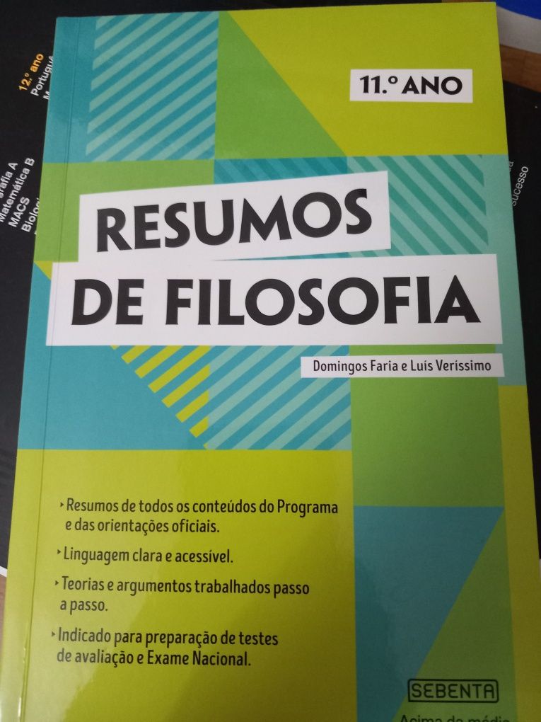 Livros de apoio, filosofia secundário